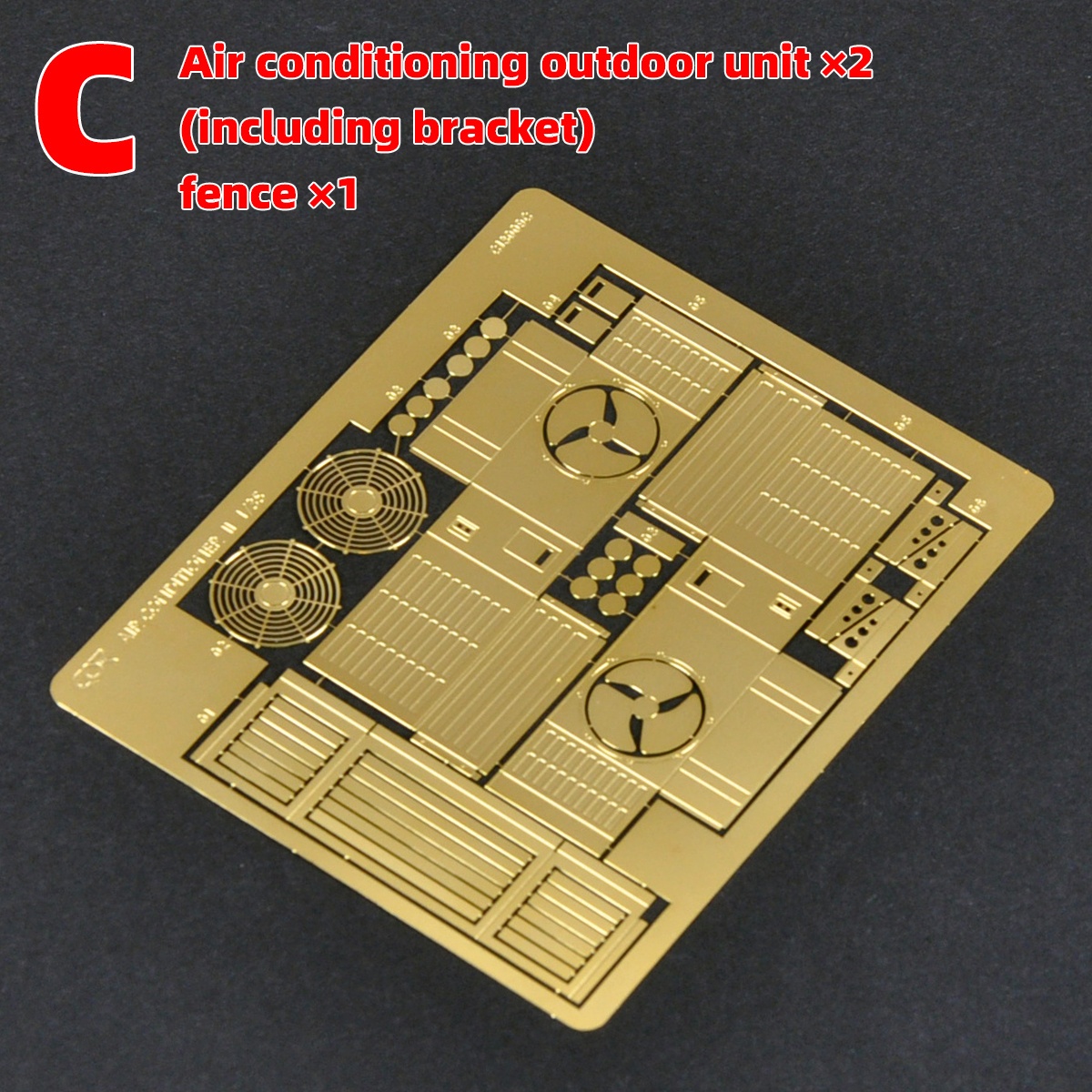 1/35 Scale Model Kit, Photo Etch Building Window